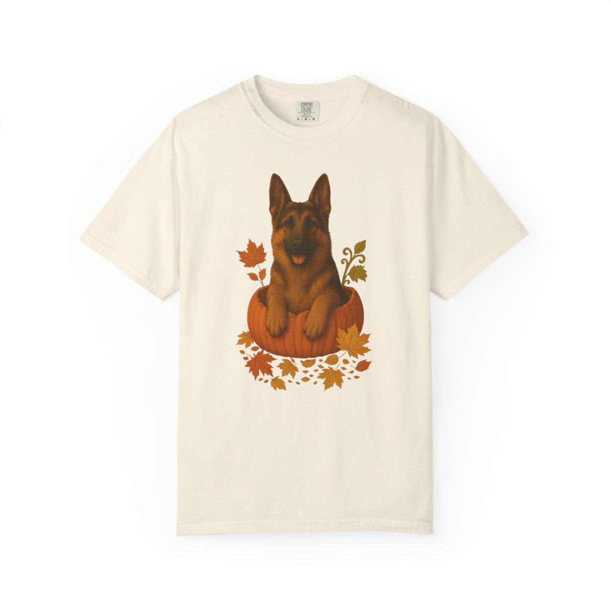 German Shepherd Pumpkin Fall T-Shirt, Cute Autumn Dog Lover Tee & Thanksgiving Gift
