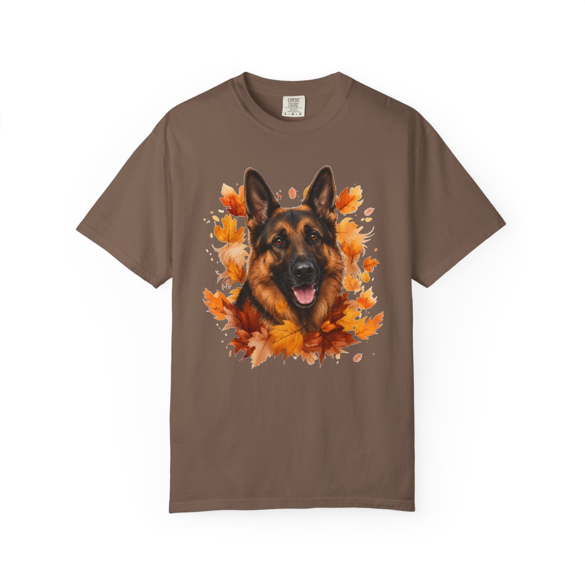 German Shepherd Fall Shirt, Autumn Dog Mom Comfort Colors Tee
