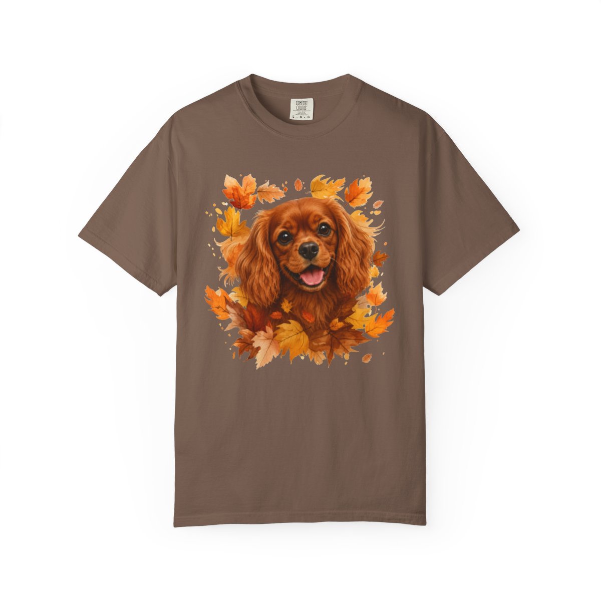 Ruby Cavalier Fall Shirt, Autumn Dog Mom Comfort Colors Tee