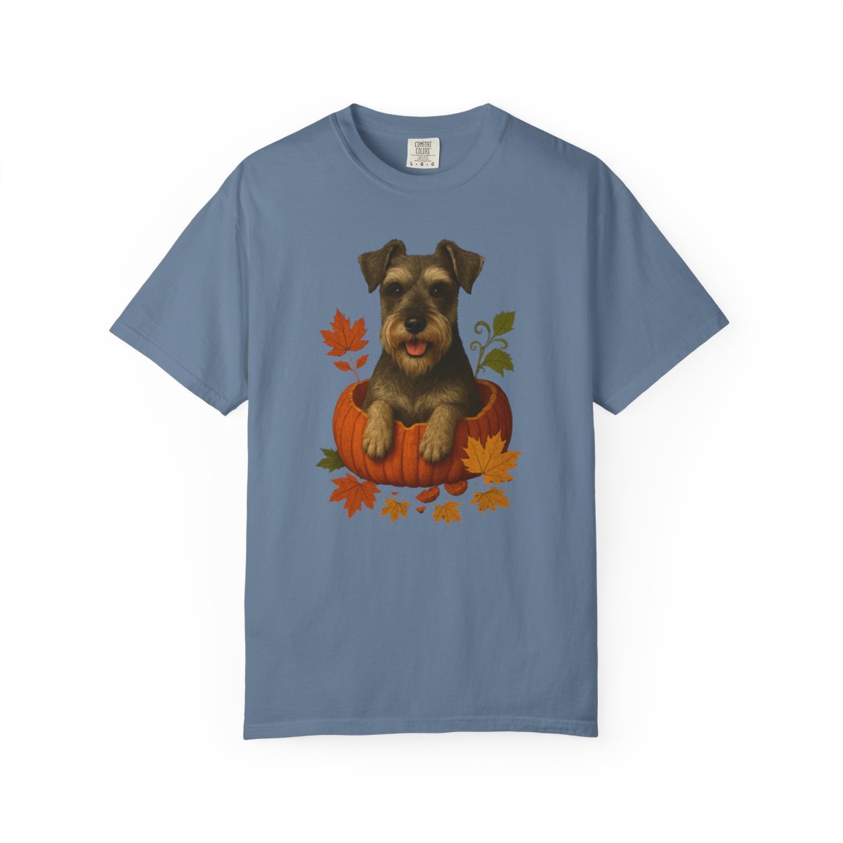 Schnauzer in Pumpkin Fall T-Shirt