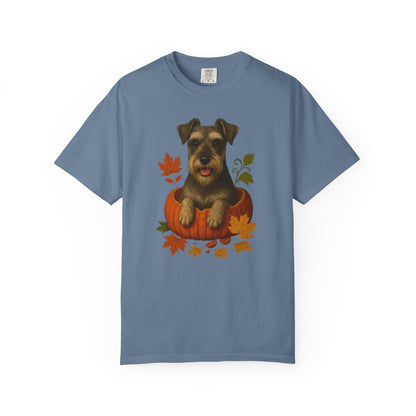 Schnauzer in Pumpkin Fall T-Shirt