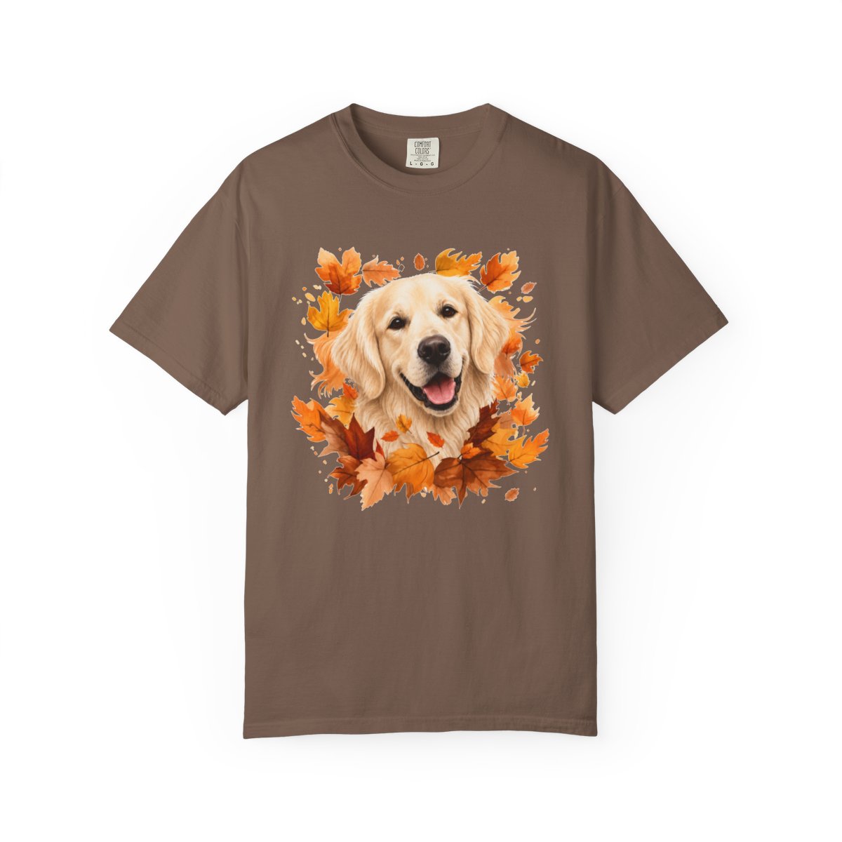 English Cream Golden Retriever Fall Shirt, Autumn Dog Mom Comfort Colors Tee