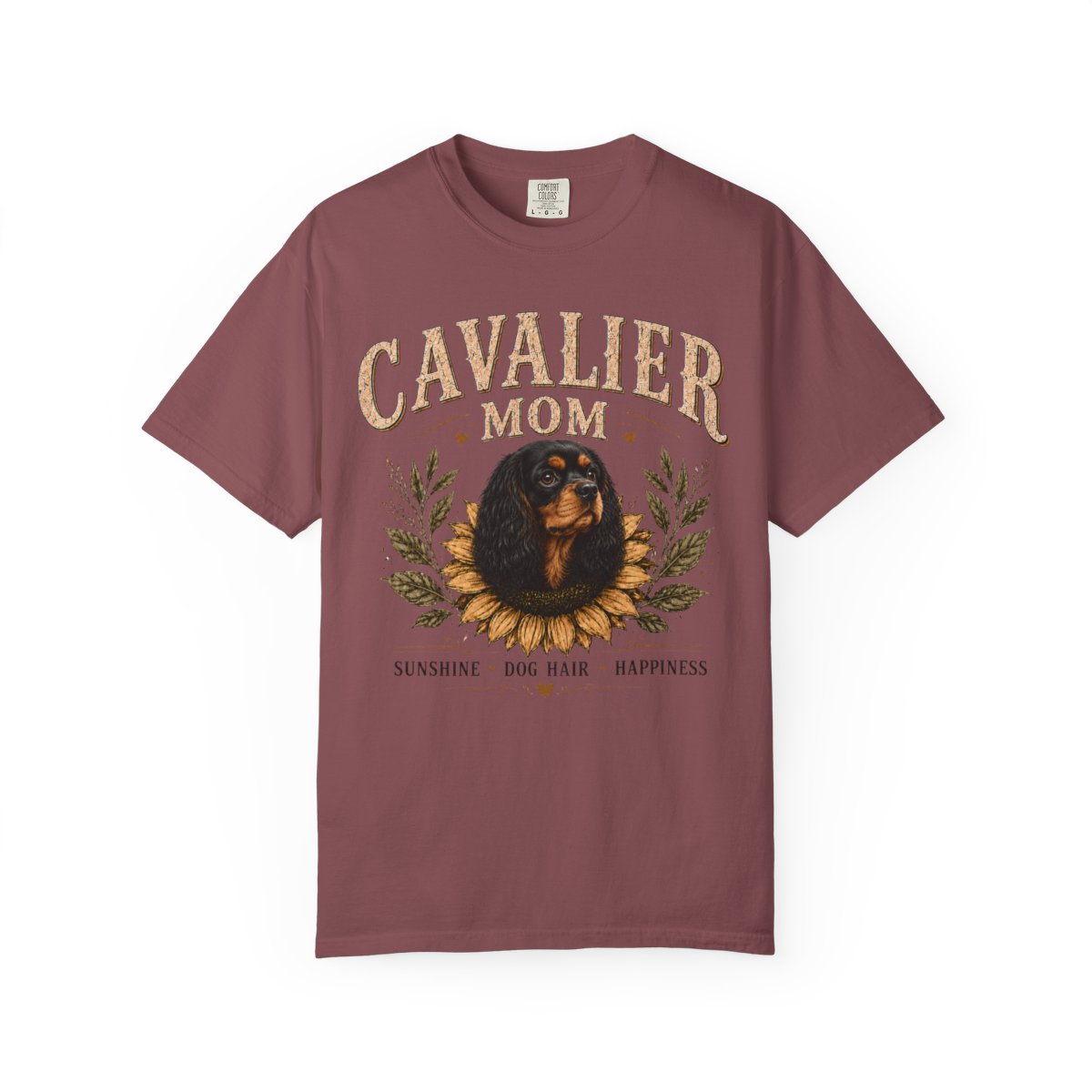 Black and Tan Cavalier Mom Shirt, Cavalier King Charles Spaniel Tee, Dog Lover Gift