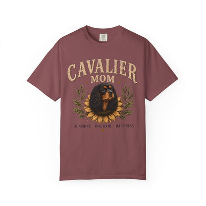 Black and Tan Cavalier Mom Shirt, Cavalier King Charles Spaniel Tee, Dog Lover Gift