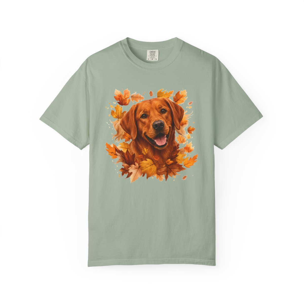 Fox Red Lab Fall Shirt, Autumn Dog Mom Comfort Colors Tee