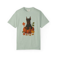 Load image into Gallery viewer, Doberman Pumpkin Fall T-Shirt, Cute Autumn Dog Lover Tee &amp; Thanksgiving Gift
