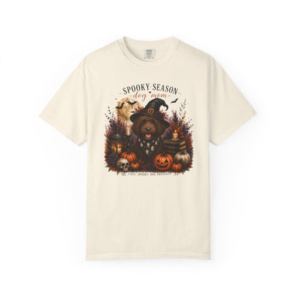 Brown Portuguese Water Dog Spooky Season Dog Mom Halloween Shirt