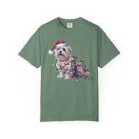 Load image into Gallery viewer, Maltese Christmas Lights Shirt, Festive Holiday Tee for Small Dog Lovers
