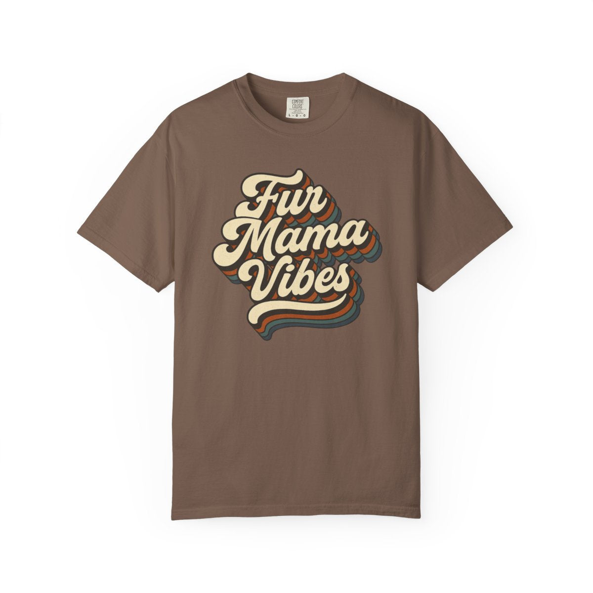 Fur Mama Vibes Retro Pet Mom T‑Shirt