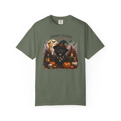 Black Portuguese Water Dog Spooky Season Dog Mom Halloween Shirt