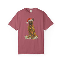 Load image into Gallery viewer, Belgian Malinois Christmas Lights Dog Shirt, Festive Holiday Tee for Malinois Fans
