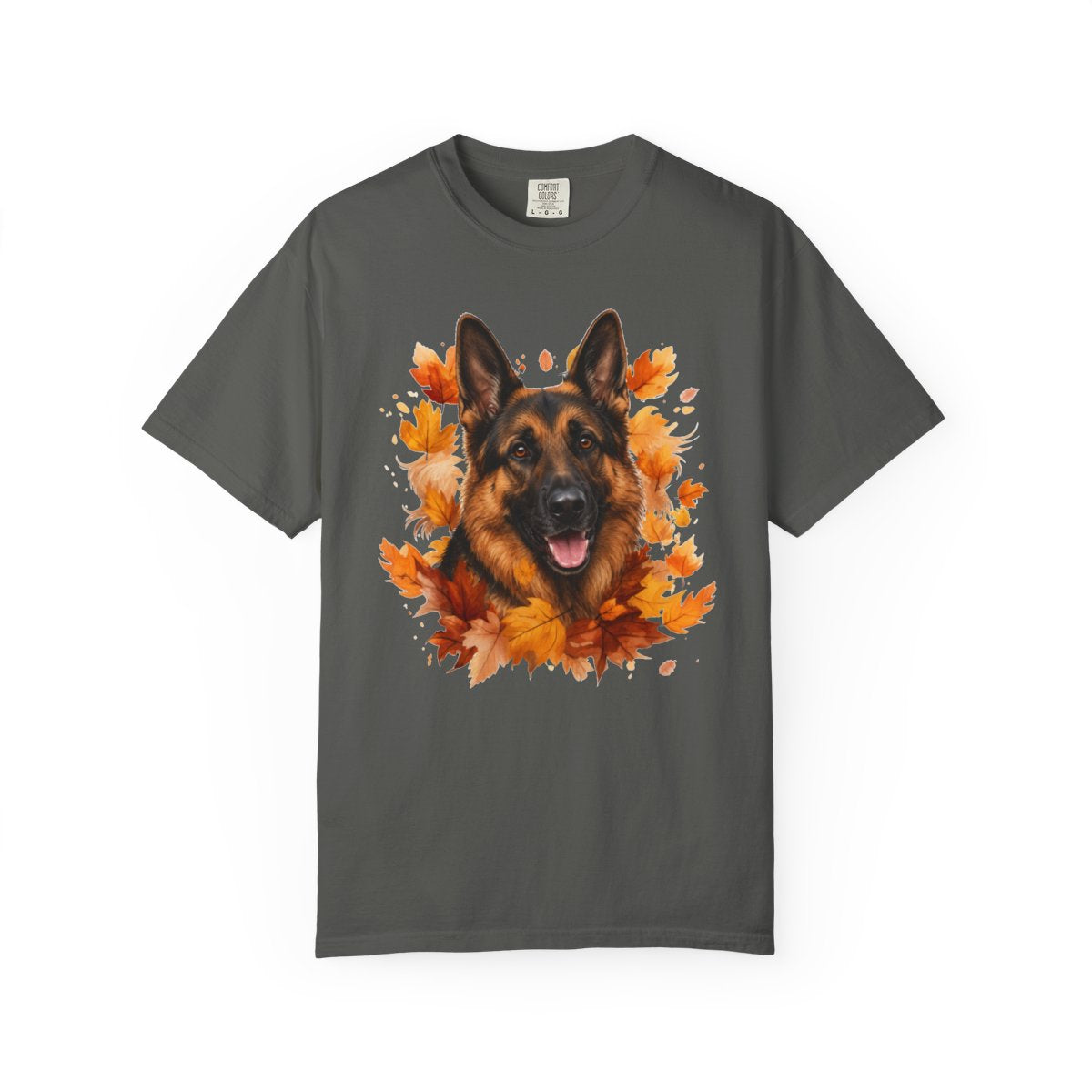 German Shepherd Fall Shirt, Autumn Dog Mom Comfort Colors Tee