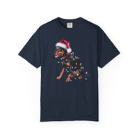 Load image into Gallery viewer, Christmas Miniature Pinscher Shirt, Christmas Lights Dog Tee, Christmas Dog Tee, Miniature Pinscher Mom Tshirt, Gift for Dog Lover
