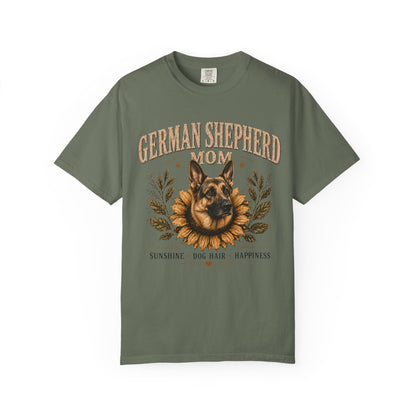 German Shepherd Mom Sunflower Shirt