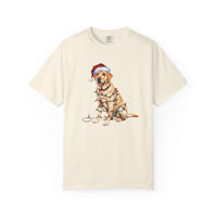 Load image into Gallery viewer, Christmas Yellow Labrador Shirt, Christmas Lights Dog Tee, Christmas Dog Tee, Lab Mom Tshirt, Gift for Dog Lover, Yellow Lab
