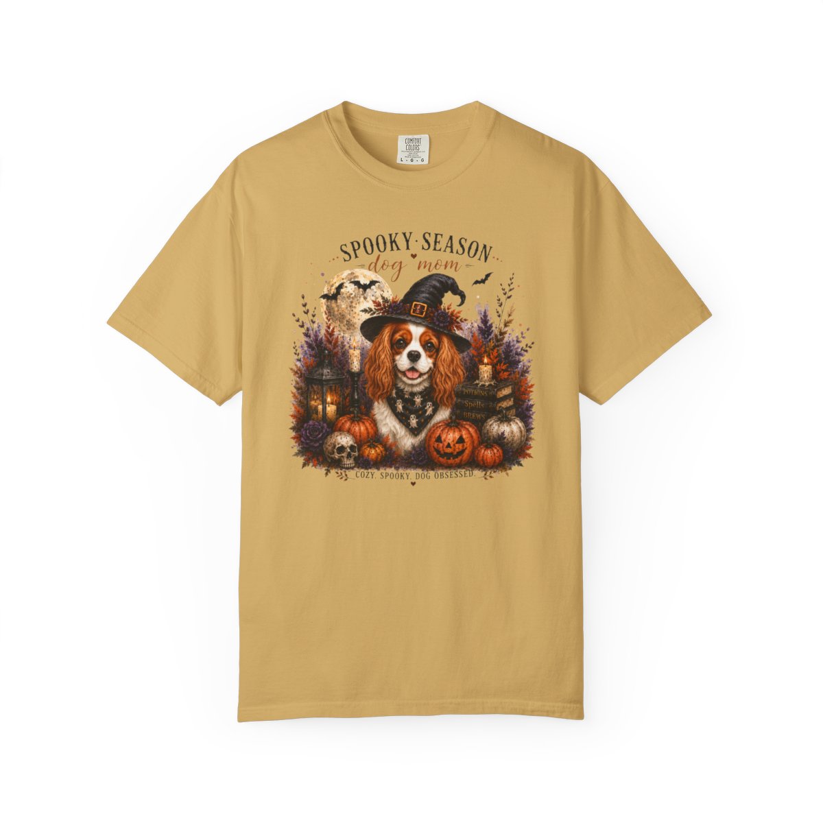 Blenheim Cavalier Spooky Season Dog Mom Halloween Shirt