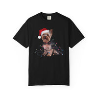 Load image into Gallery viewer, Yorkshire Terrier Christmas Lights Shirt, Festive Holiday Tee for Yorkie Fans
