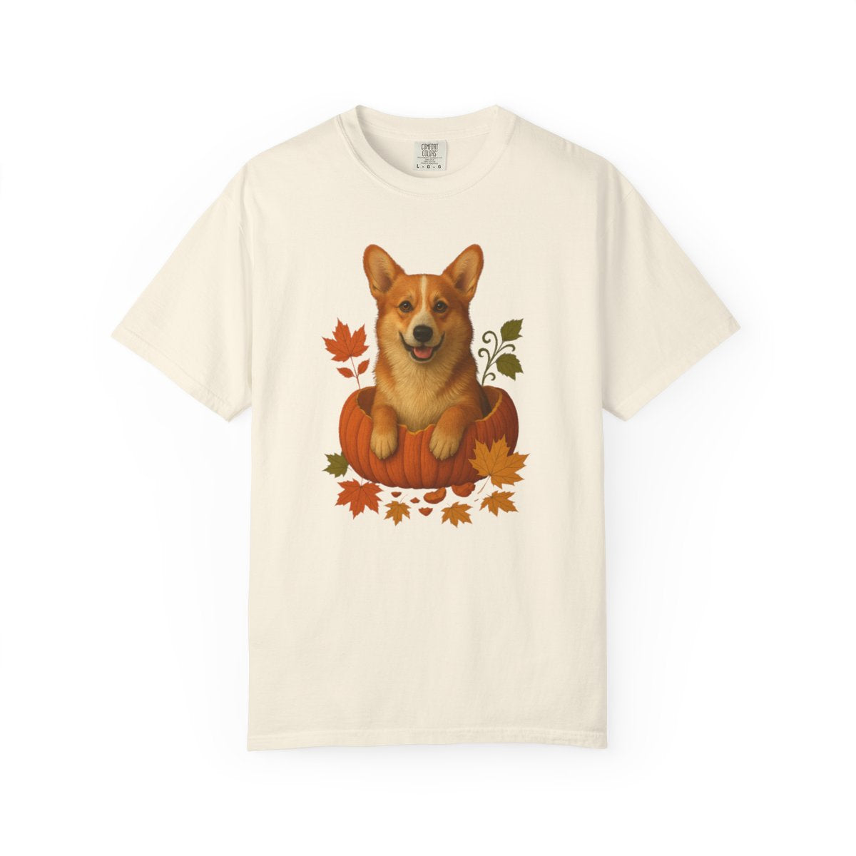 Corgi Pumpkin Fall T-Shirt, Cute Autumn Dog Lover Tee & Thanksgiving Gift