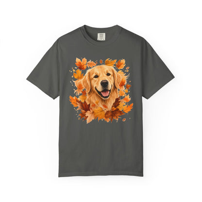 Golden Retriever Fall Shirt | Autumn Dog Mom Comfort Colors Tee