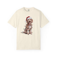 Load image into Gallery viewer, Christmas Poodle Shirt, Christmas Lights Dog Tee, Christmas Dog Tee, Poodle Mom Tshirt, Gift for Dog Lover, Poodle
