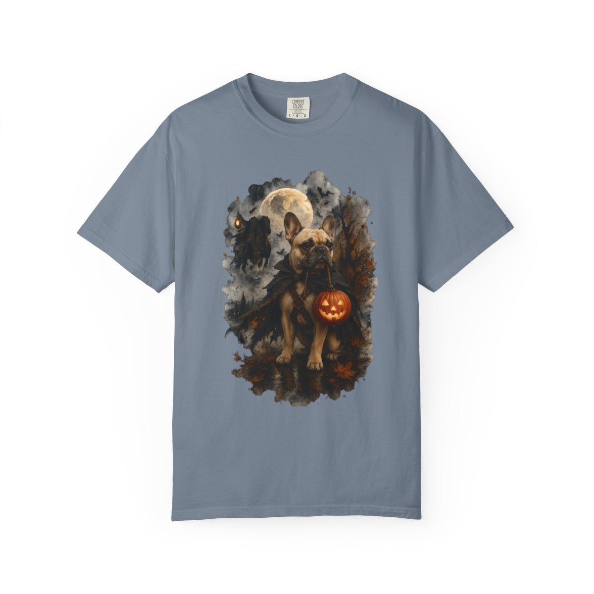 French Bulldog Headless Horseman Inspired Halloween Comfort Colors Shirt