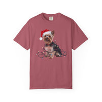Load image into Gallery viewer, Yorkshire Terrier Christmas Lights Shirt, Festive Holiday Tee for Yorkie Fans
