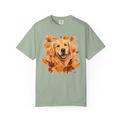 Golden Retriever Fall Shirt | Autumn Dog Mom Comfort Colors Tee