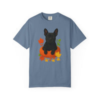 Load image into Gallery viewer, French Bulldog in Pumpkin Fall Shirt, Cute Autumn Frenchie Tee for Dog Moms

