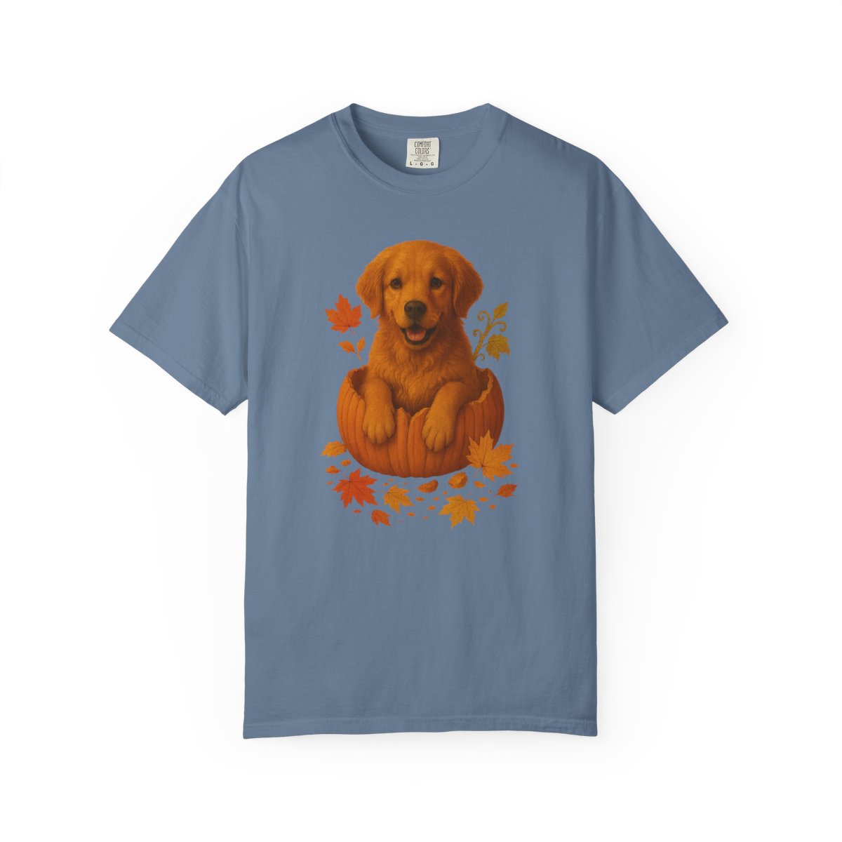 Golden Retriever Pumpkin Fall Shirt – Cute Autumn Dog Tee for Golden Lovers
