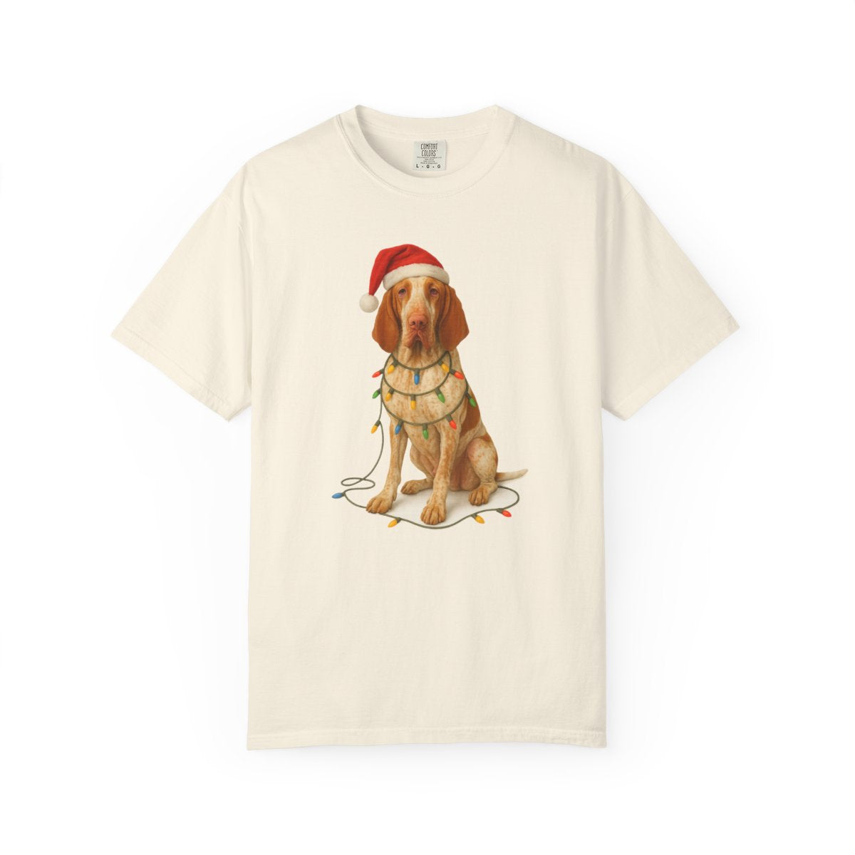 Bracco Italiano Christmas Lights Shirt, Festive Holiday Tee for Bird Dog Lovers