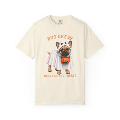 French Bulldog Boo Crew Halloween Shirt, Here for the Treats Dog Mom Tee