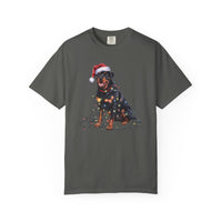Load image into Gallery viewer, Christmas Rottweiler Shirt, Christmas Lights Dog Tee, Christmas Dog Tee, Rottweiler Mom Tshirt, Gift for Dog Lover, Rottweiler
