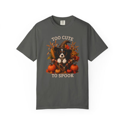 Tricolor Cavalier Halloween Shirt, Too Cute To Spook Fall Dog Lover Tee