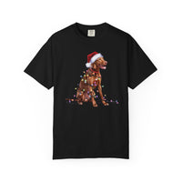 Load image into Gallery viewer, Vizsla Christmas Lights Shirt, Festive Holiday Tee for Bird Dog Lovers
