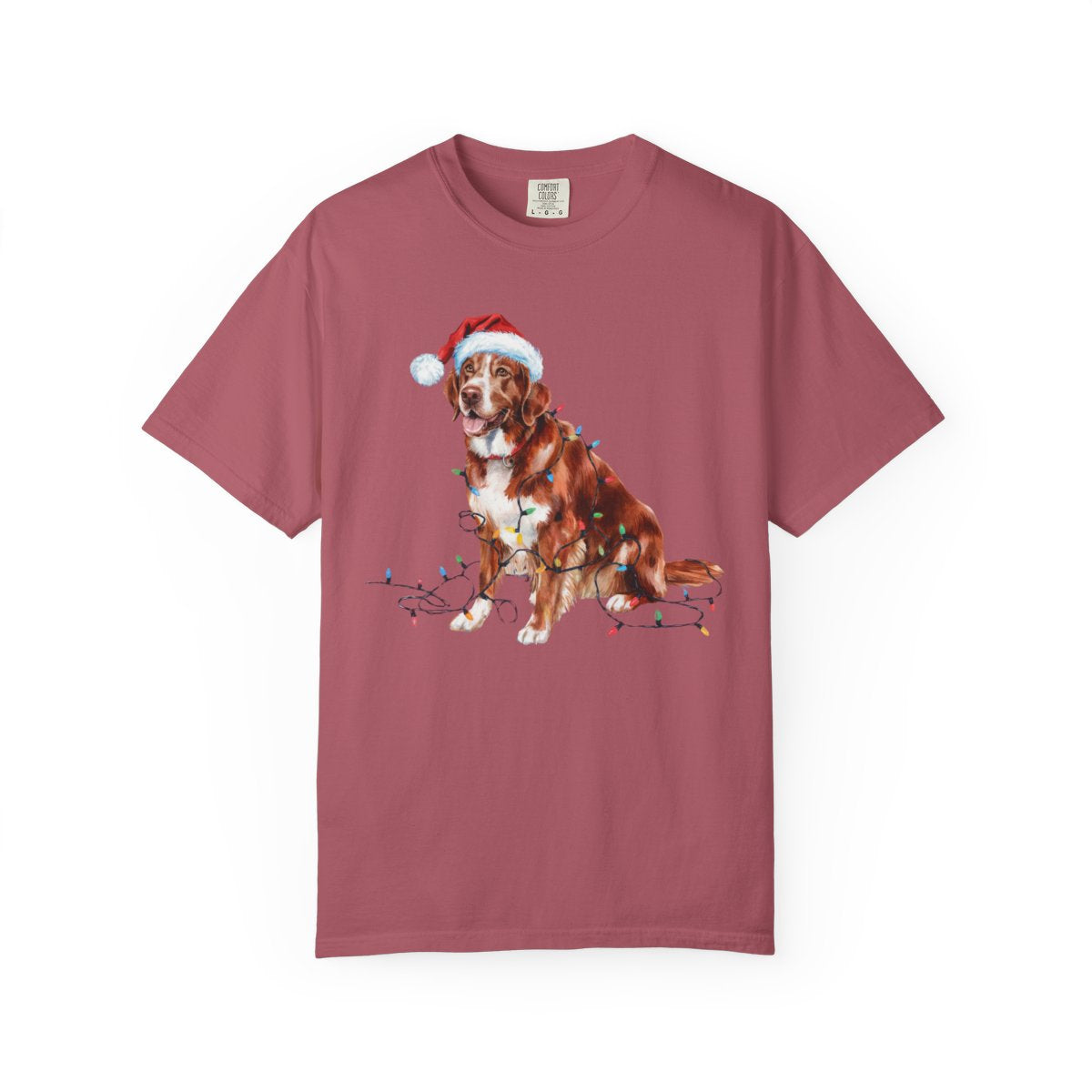 Christmas Nova Scotia Duck Tolling Retriever Shirt, Christmas Lights Dog Tee, Christmas Dog Tee, Retriever Mom Tshirt, Gift for Dog Lover