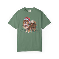 Load image into Gallery viewer, Pomeranian Christmas Lights Shirt, Festive Holiday Tee for Fluffy Dog Lovers
