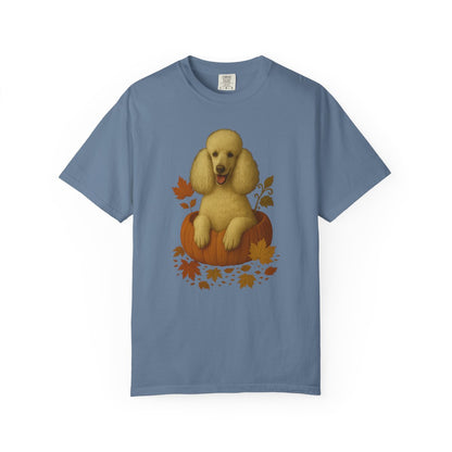 Poodle Pumpkin Fall T-Shirt, Cute Autumn Dog Lover Tee & Thanksgiving Gift
