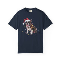 Load image into Gallery viewer, Christmas French Bulldog Shirt, Christmas Lights Dog Tee, Christmas Dog Tee, French Bulldog Mom Tshirt, Gift for Dog Lover, French Bulldog

