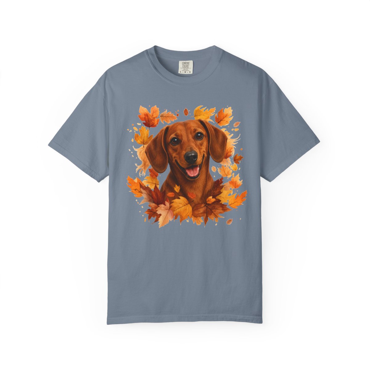 Red Dachshund Fall Shirt | Autumn Dog Mom Comfort Colors Tee