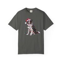 Load image into Gallery viewer, Christmas Border Collie Shirt, Christmas Lights Dog Tee, Christmas Dog Tee, Border Collie Mom Tshirt, Gift for Dog Lover, Border Collie
