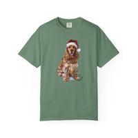 Load image into Gallery viewer, Christmas Cocker Spaniel Shirt, Christmas Lights Dog Shirt, Christmas Dog, Cocker Spaniel Mom Shirt, Gift for Dog Lover, Cocker Spaniel
