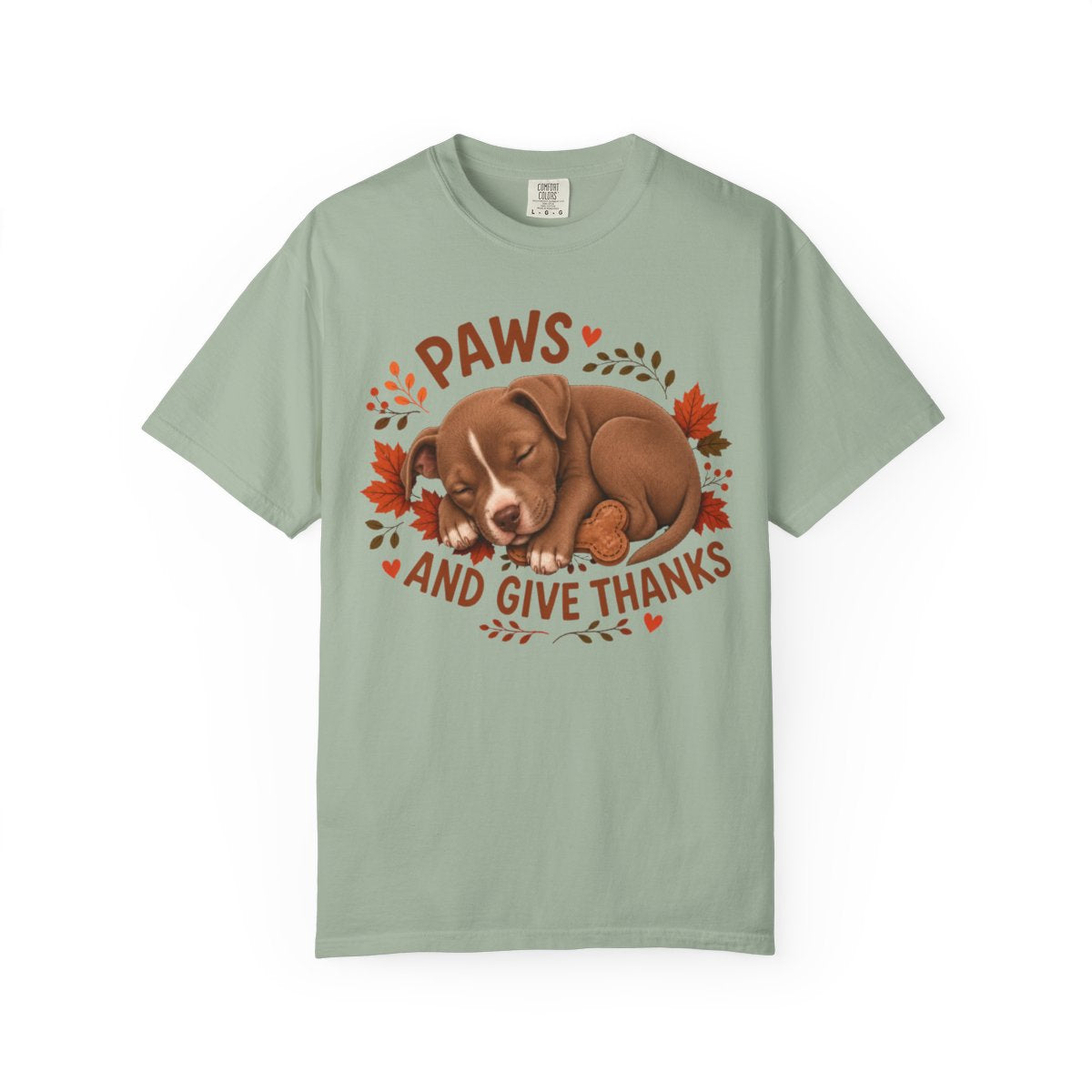 Pitbull Thanksgiving Shirt, Paws Give Thanks Tee, Fall Pit Bull Dog Lover Gift