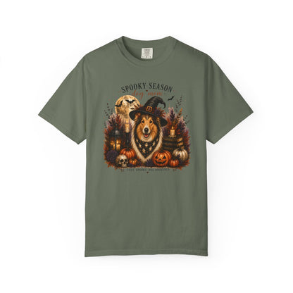 Collie Spooky Season Dog Mom Halloween Shirt