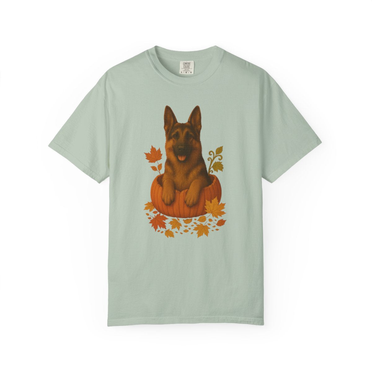German Shepherd Pumpkin Fall T-Shirt, Cute Autumn Dog Lover Tee & Thanksgiving Gift