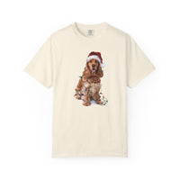 Load image into Gallery viewer, Christmas Cocker Spaniel Shirt, Christmas Lights Dog Shirt, Christmas Dog, Cocker Spaniel Mom Shirt, Gift for Dog Lover, Cocker Spaniel
