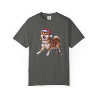 Load image into Gallery viewer, Brown Shiba Inu Christmas Lights Shirt, Festive Holiday Tee for Shiba Fans
