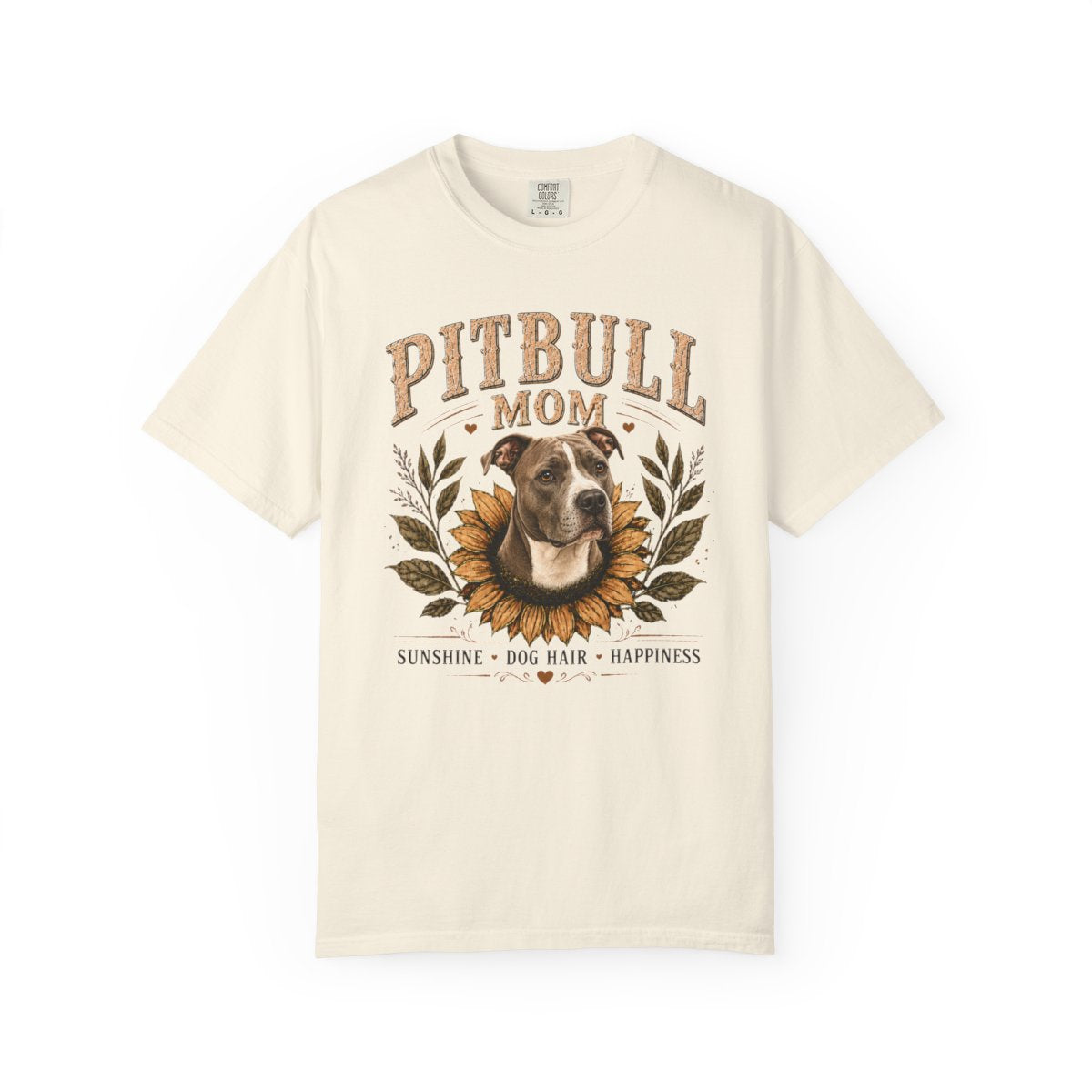 Pitbull Mom Sunflower Shirt