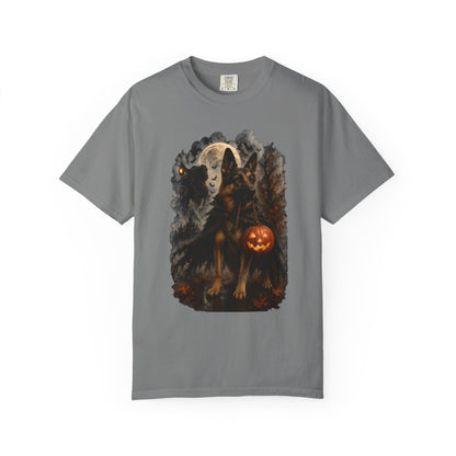 German Shepherd Headless Horseman Inspired Halloween Comfort Colors Shirt