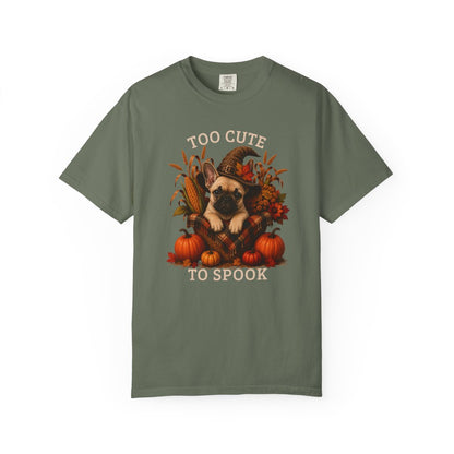 French Bulldog Halloween Shirt, Too Cute To Spook Fall Dog Lover Tee