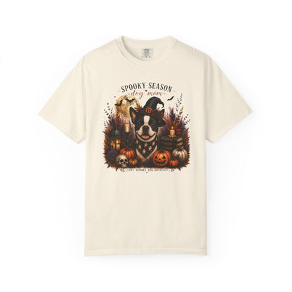 Boston Terrier Spooky Season Dog Mom Halloween Shirt